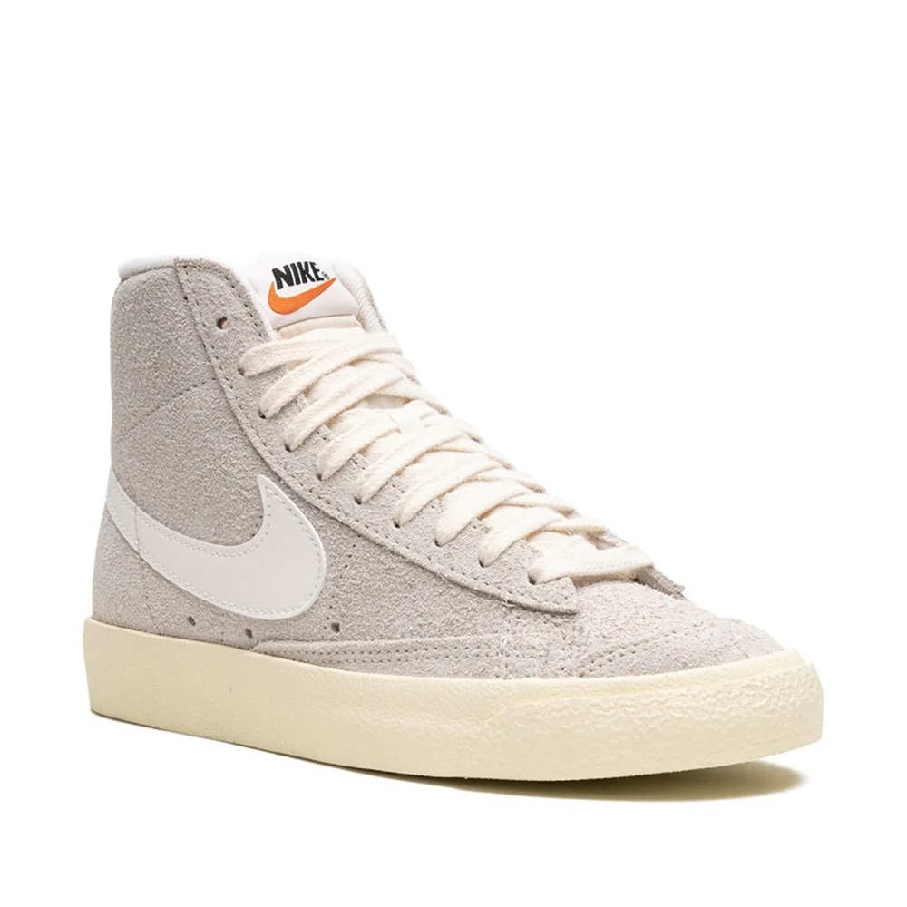 Nike High-Top Sneakers in Cream and White